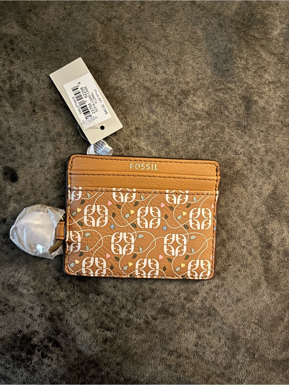 Fossil Tan Leather ID Cardholder